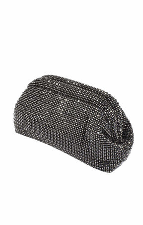 Bags OS / BLACK MARISA DIAMANTE CLUTCH IN BLACK