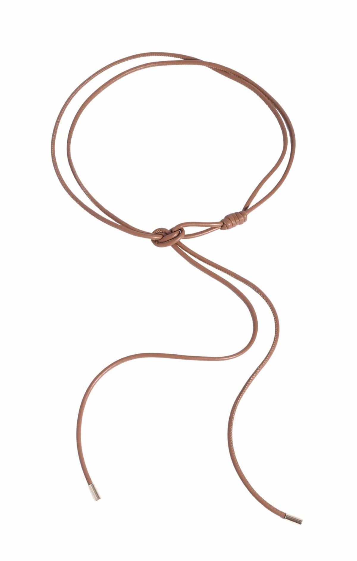 Belts OS / TAN MARLOW TIE FRONT BELT IN TAN