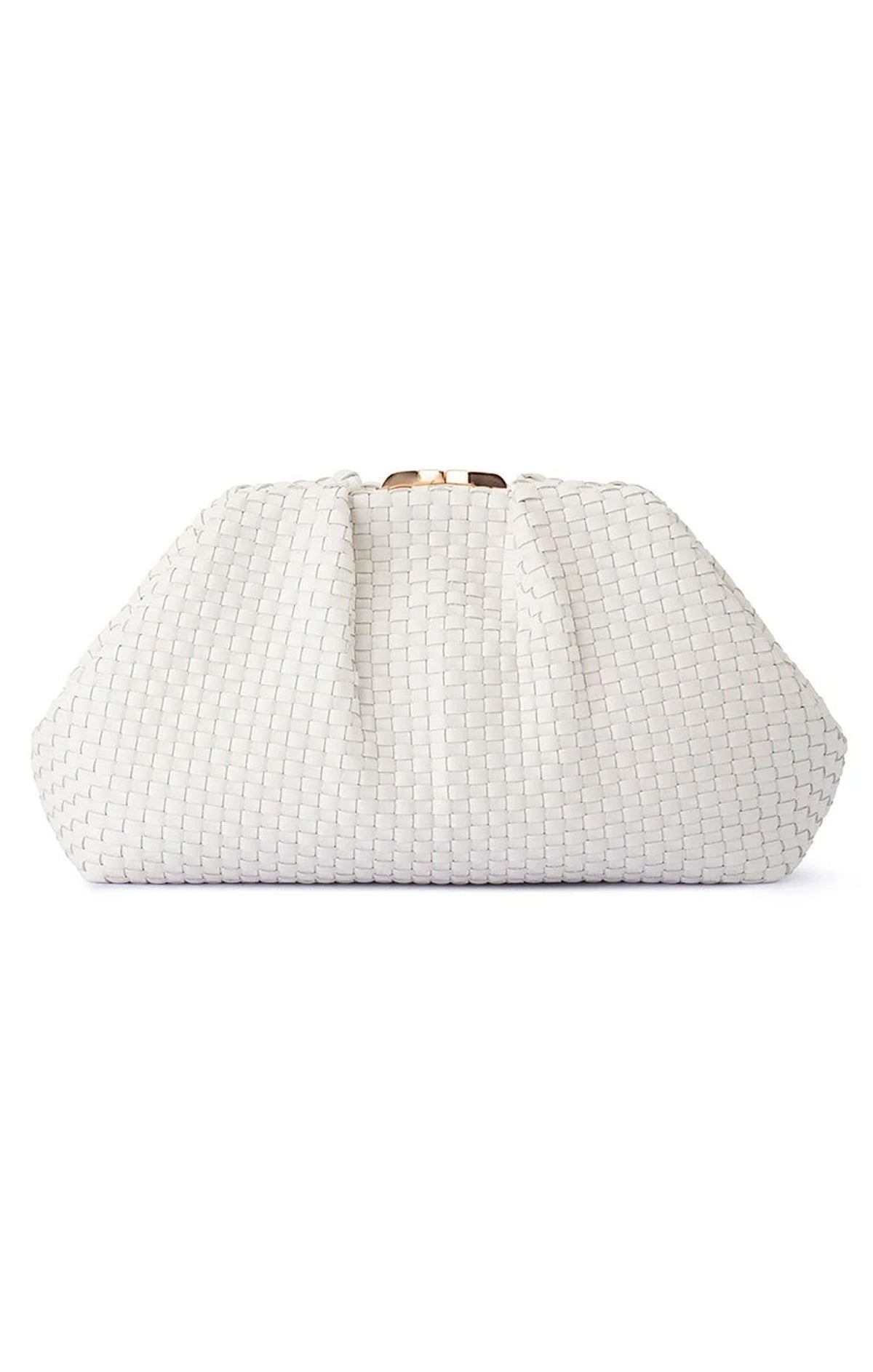 Bags OS / WHITE MARTINIQUE WOVEN CLUTCH IN WHITE