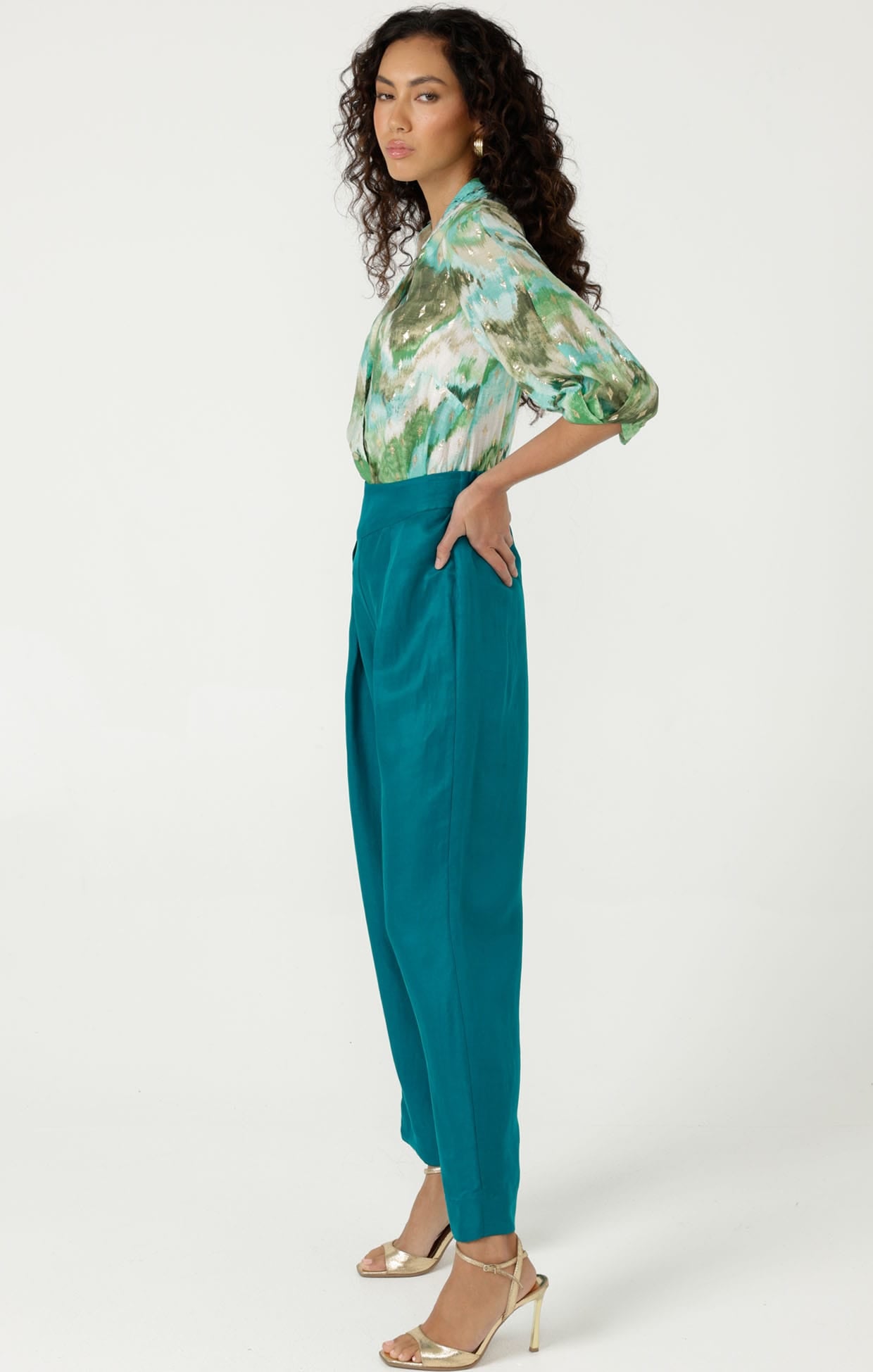 Pants CORFU PANT IN PEACOCK