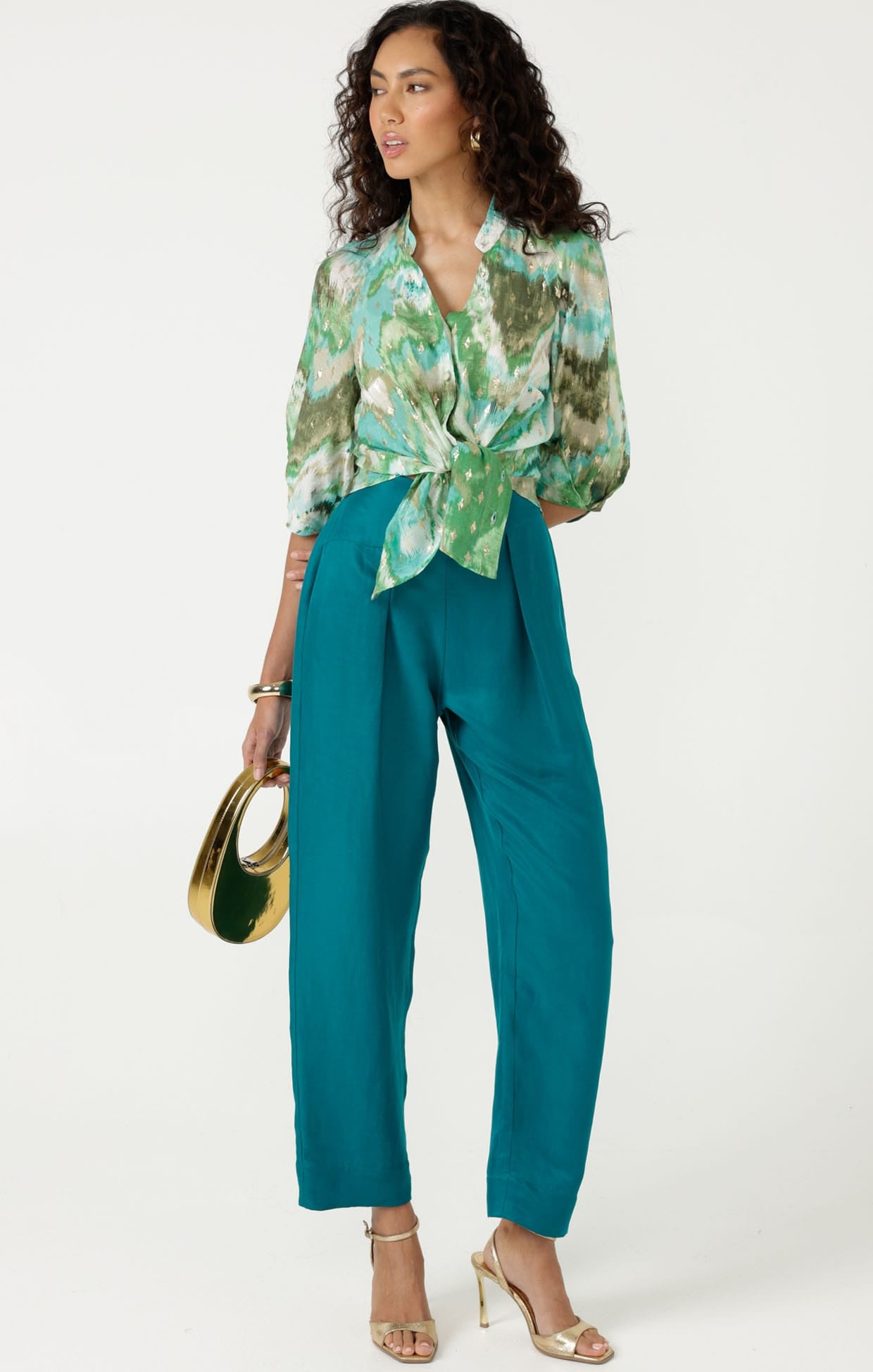 Pants CORFU PANT IN PEACOCK