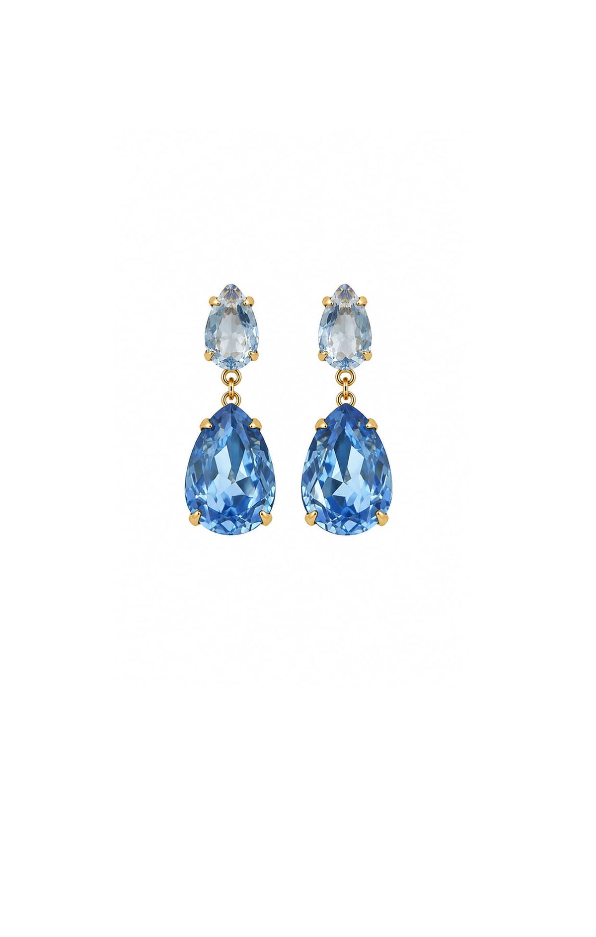 Earrings OS / LIGHT SAPPHIRE MILLIE CRYSTAL DROP EARRINGS IN LIGHT SAPPHIRE