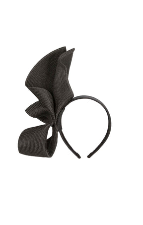 Headwear OS / BLACK MARGOT FASCINATOR IN BLACK
