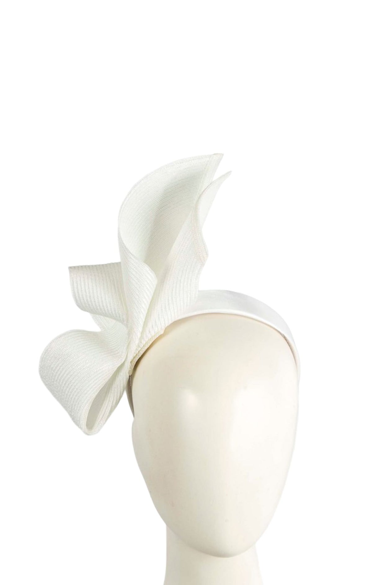 Headwear OS / WHITE MARGOT FASCINATOR IN WHITE