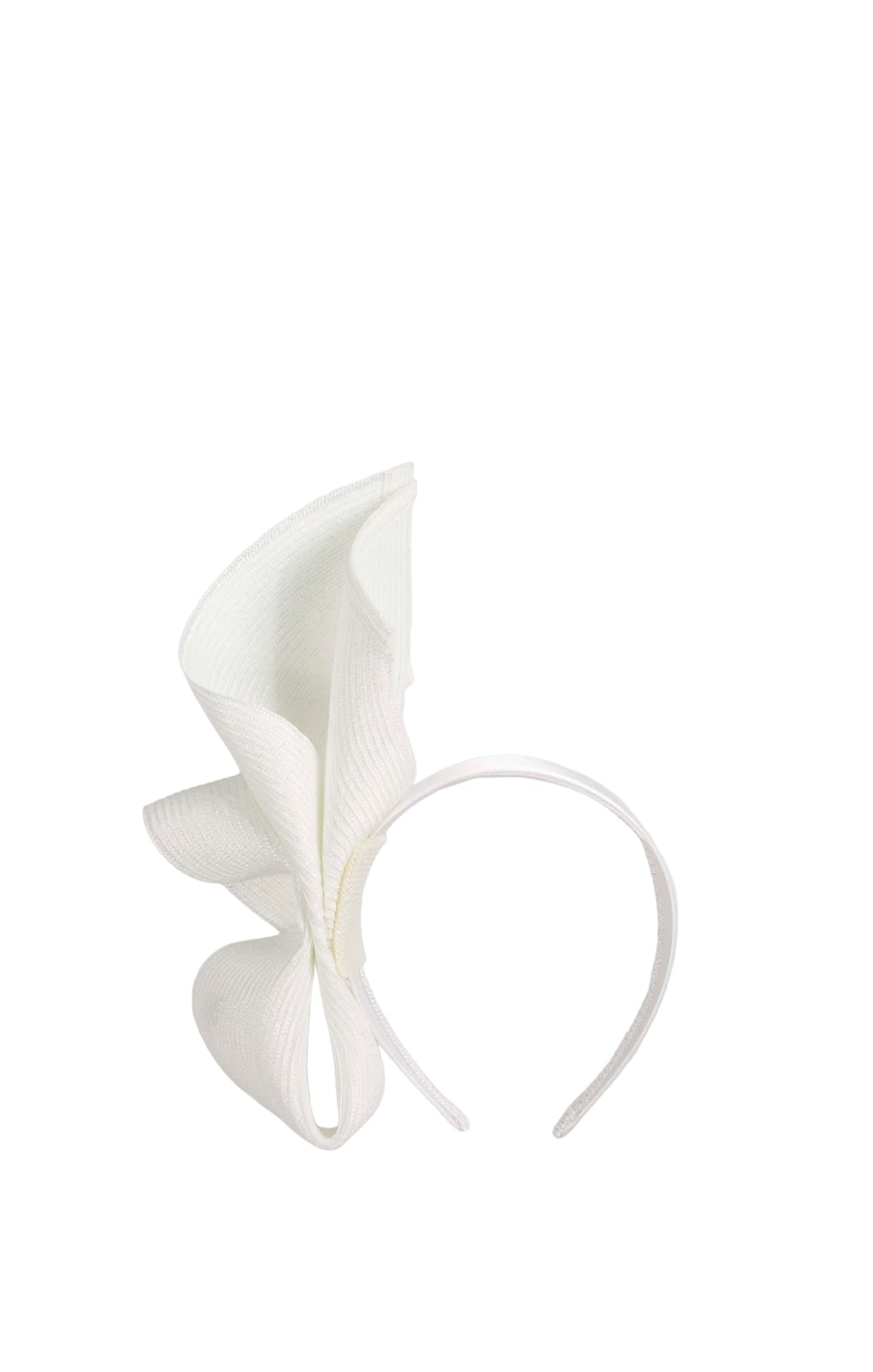 Headwear OS / WHITE MARGOT FASCINATOR IN WHITE