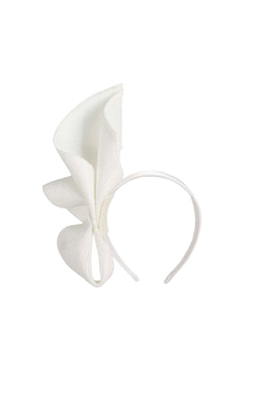 Headwear OS / WHITE MARGOT FASCINATOR IN WHITE