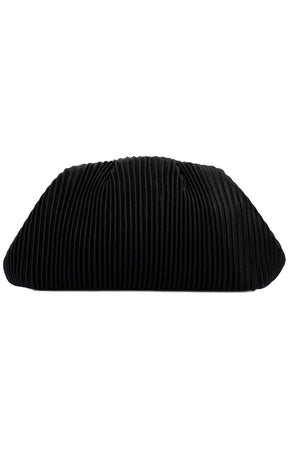 Bags OS / BLACK NAOMI PLEATED CLUTCH BAG IN BLACK