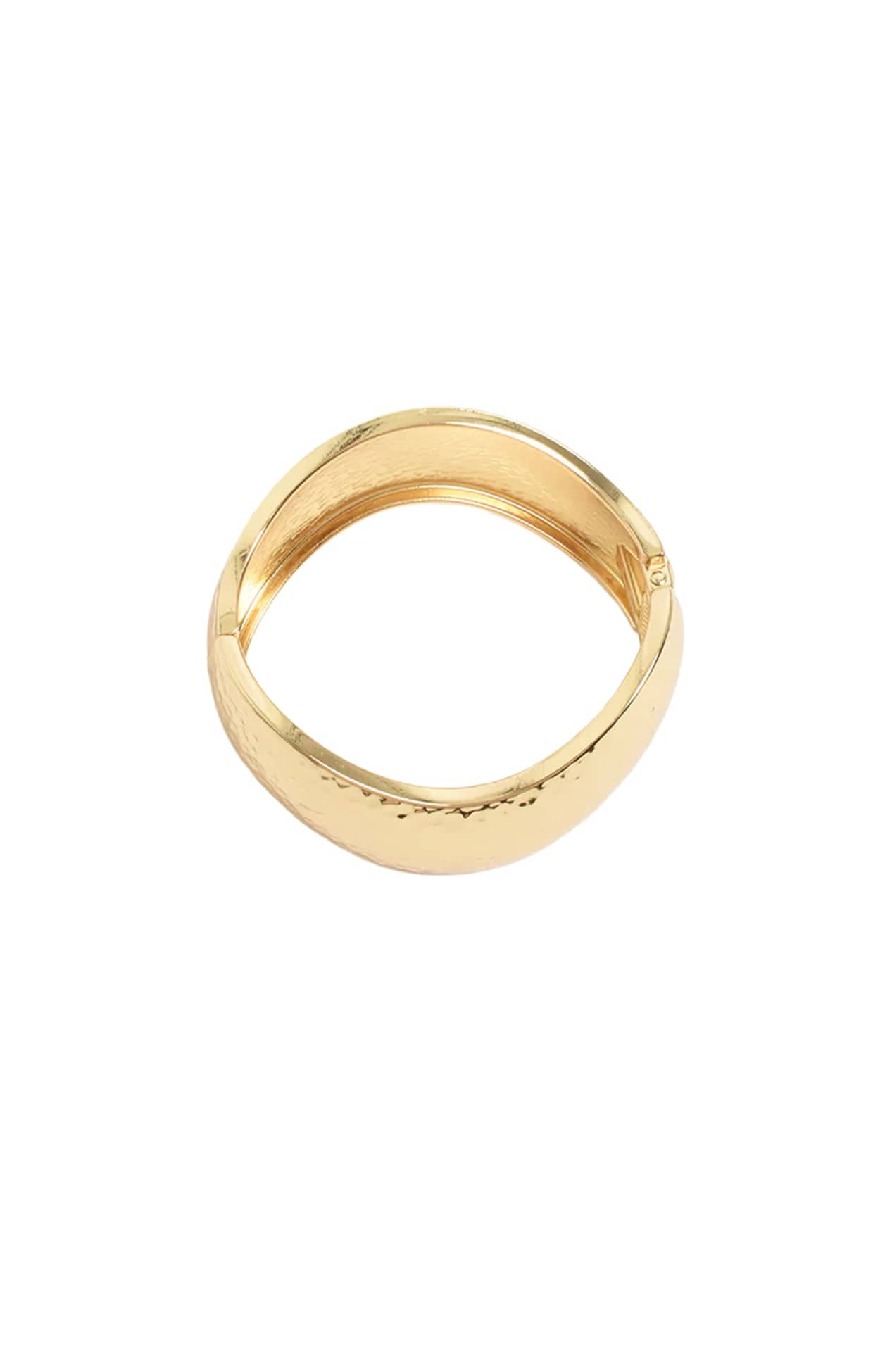 Bracelets OS / GOLD NOVA CURVED BANGLE