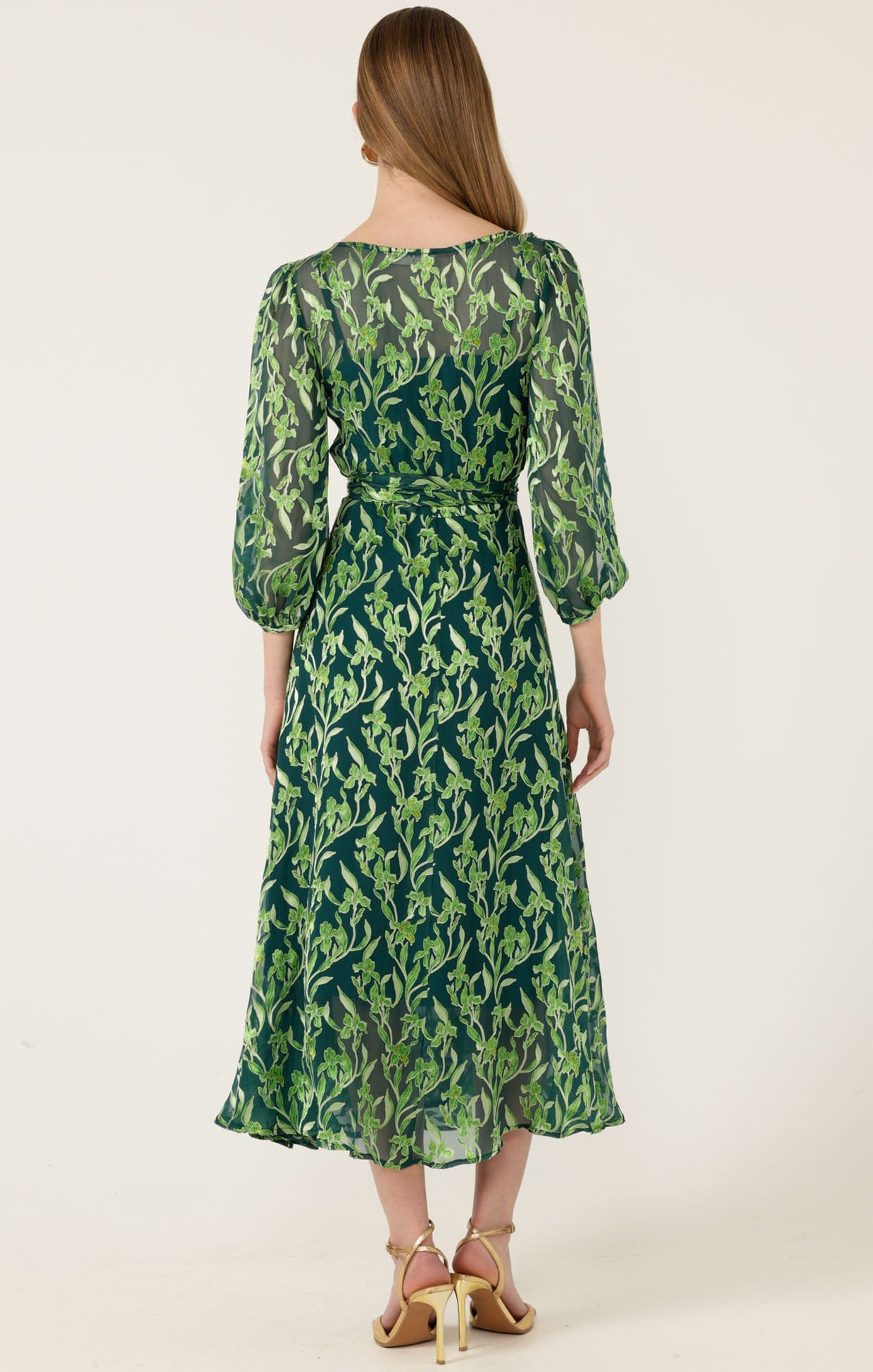 green orchid dress ABIGAIL Sage Green Orchid Halterneck Maxi Dress