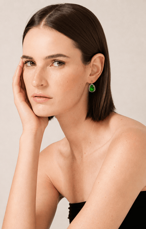ACCESSORIES Earrings One Size / Green PARIS EARRINGS IN EMERALD