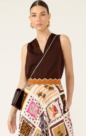 Tops Multi Occasion PIPER TOP IN CHOCOLATE