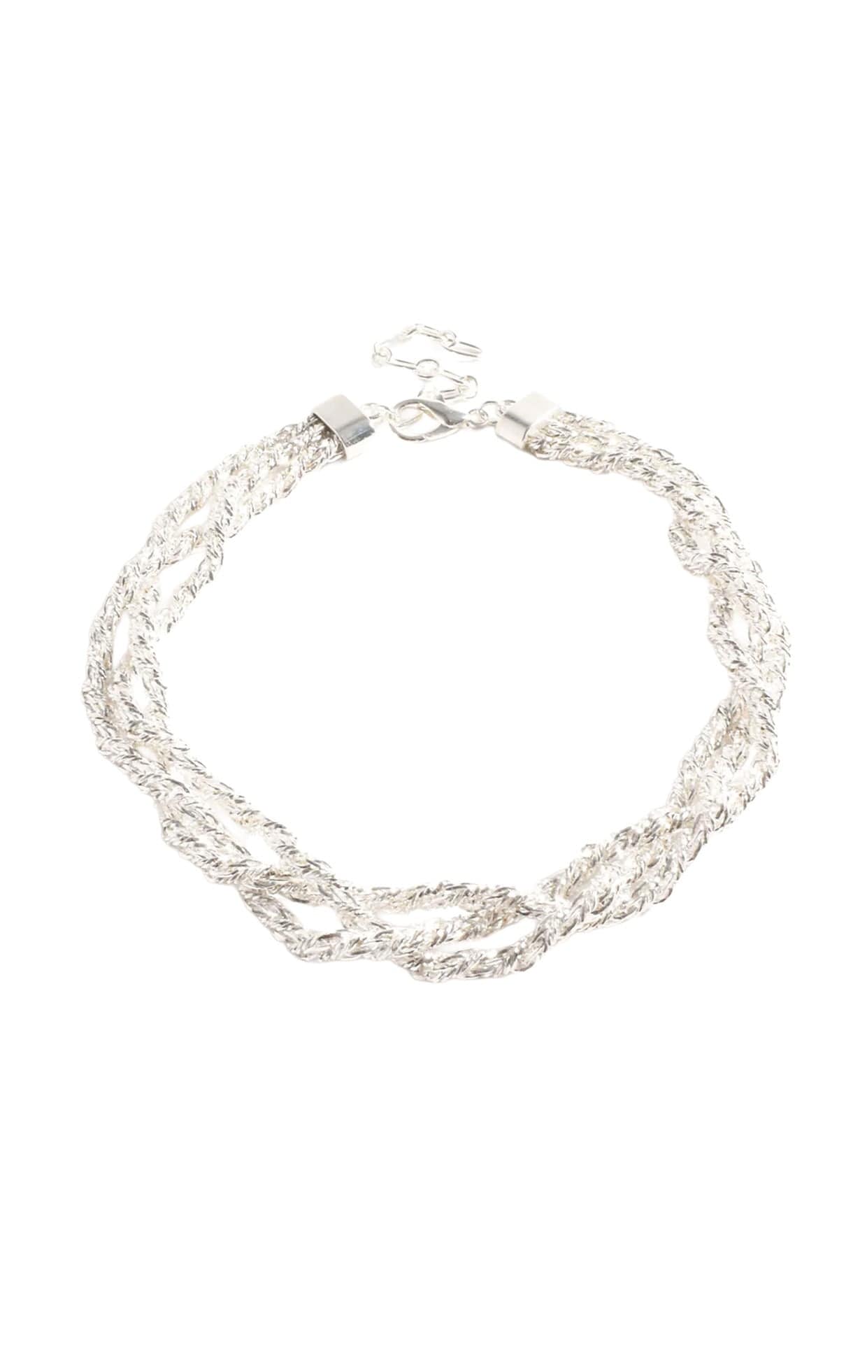 Necklaces OS / SILVER PLAITED CHAIN NECKLACE IN SILVER