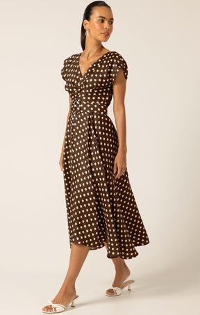 Dresses Multi Occasion DOTTIE WRAP MIDI DRESS