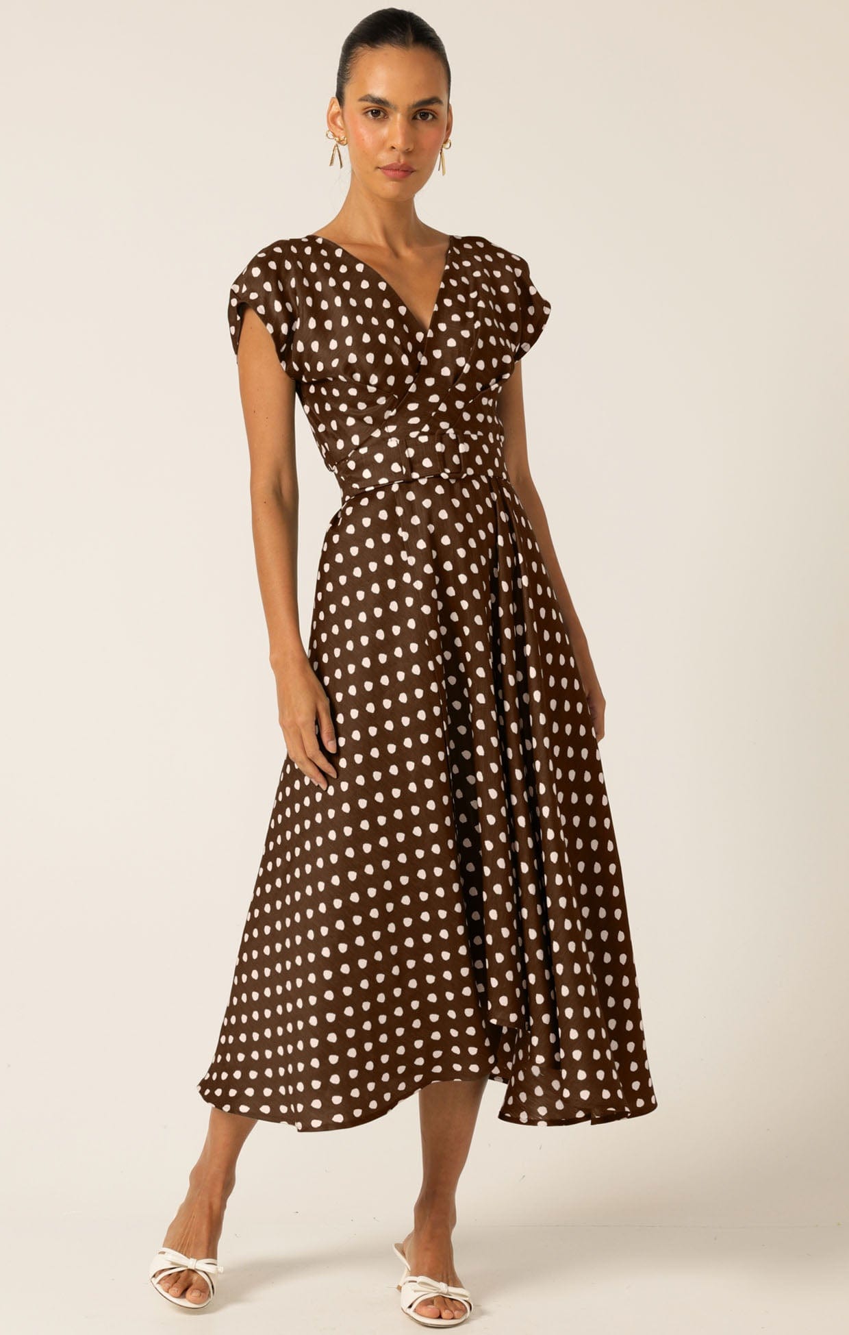 Dresses Multi Occasion DOTTIE WRAP MIDI DRESS