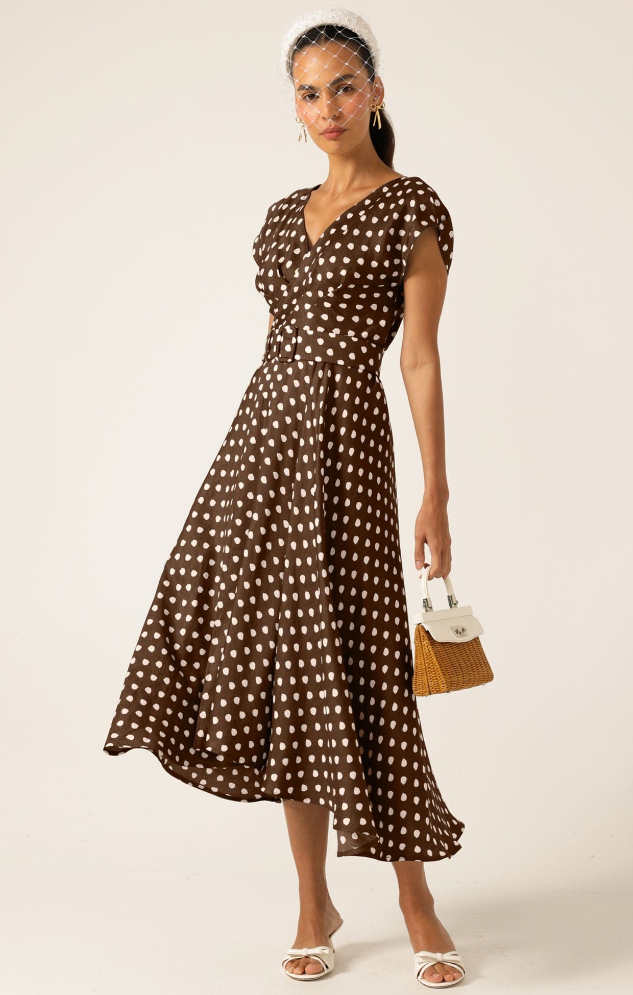 Dresses Multi Occasion DOTTIE WRAP MIDI DRESS