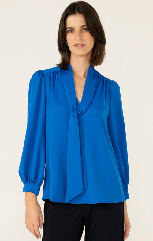 Tops Multi Occasion PRUDENCE BLOUSE IN CERULEAN