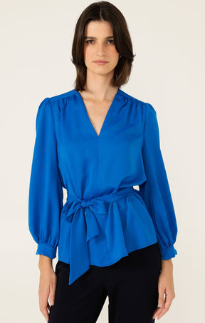 Tops Multi Occasion PRUDENCE BLOUSE IN CERULEAN