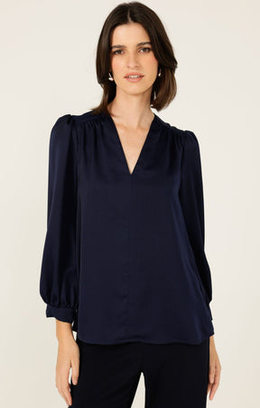 Tops Multi Occasion PRUDENCE BLOUSE IN NAVY