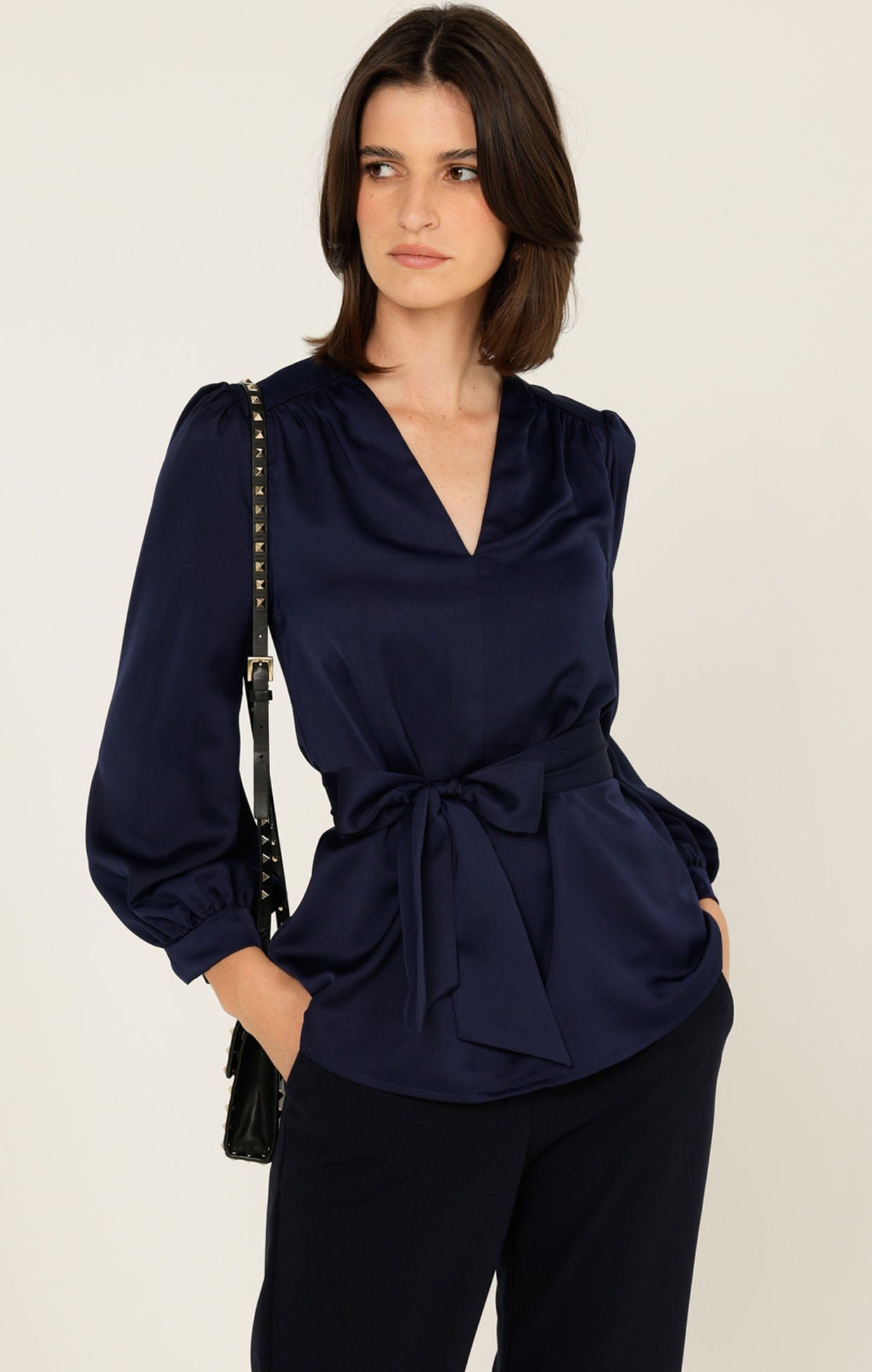 Tops Multi Occasion PRUDENCE BLOUSE IN NAVY