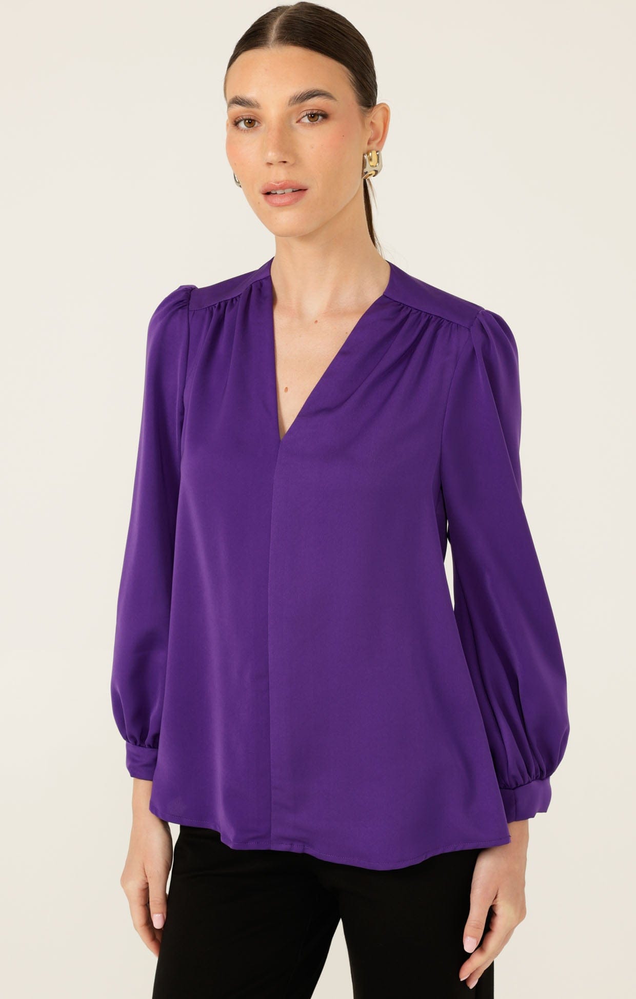 Tops Multi Occasion PRUDENCE BLOUSE IN VIOLET