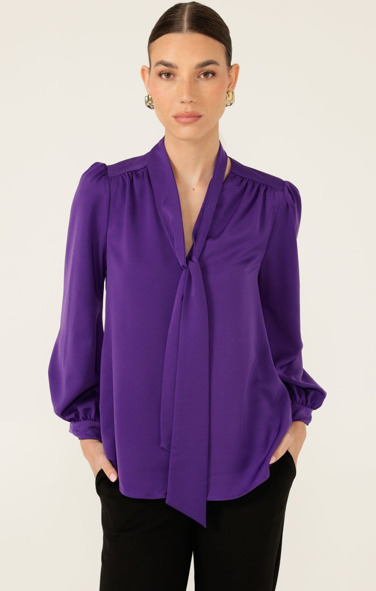 Tops Multi Occasion PRUDENCE BLOUSE IN VIOLET