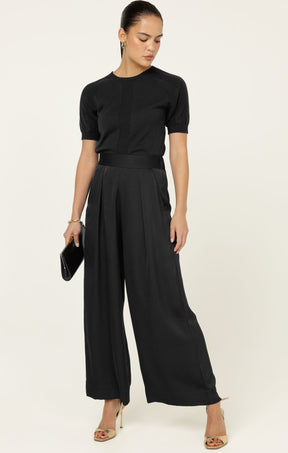Knitwear RAGLAN KNIT TOP IN BLACK