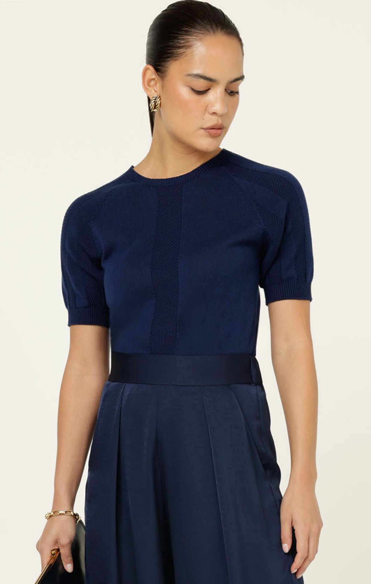 Knitwear RAGLAN KNIT TOP IN NAVY