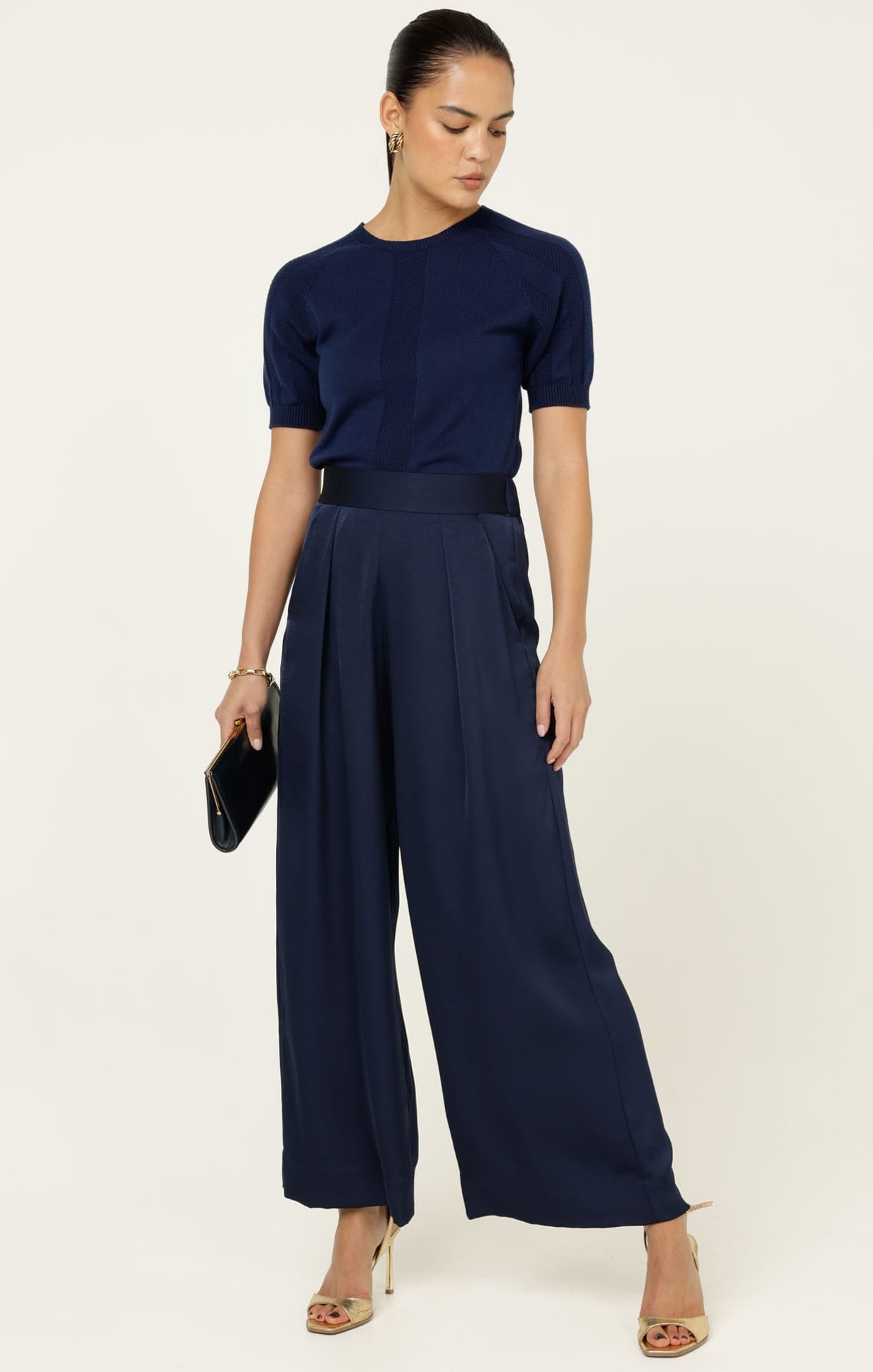 Knitwear RAGLAN KNIT TOP IN NAVY