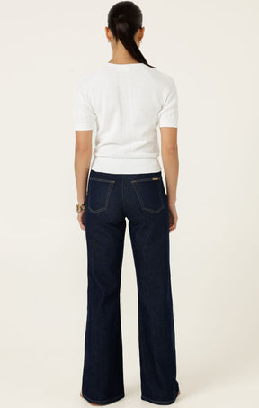 Knitwear RAGLAN KNIT TOP IN WHITE