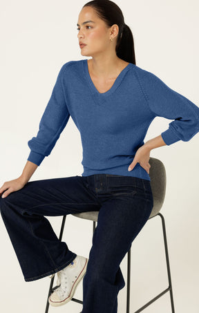 Knitwear ROSANNA KNIT TOP IN BLUEBELL