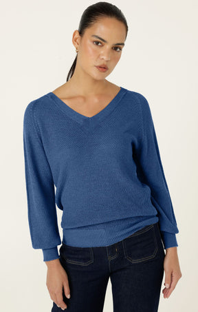 Knitwear ROSANNA KNIT TOP IN BLUEBELL