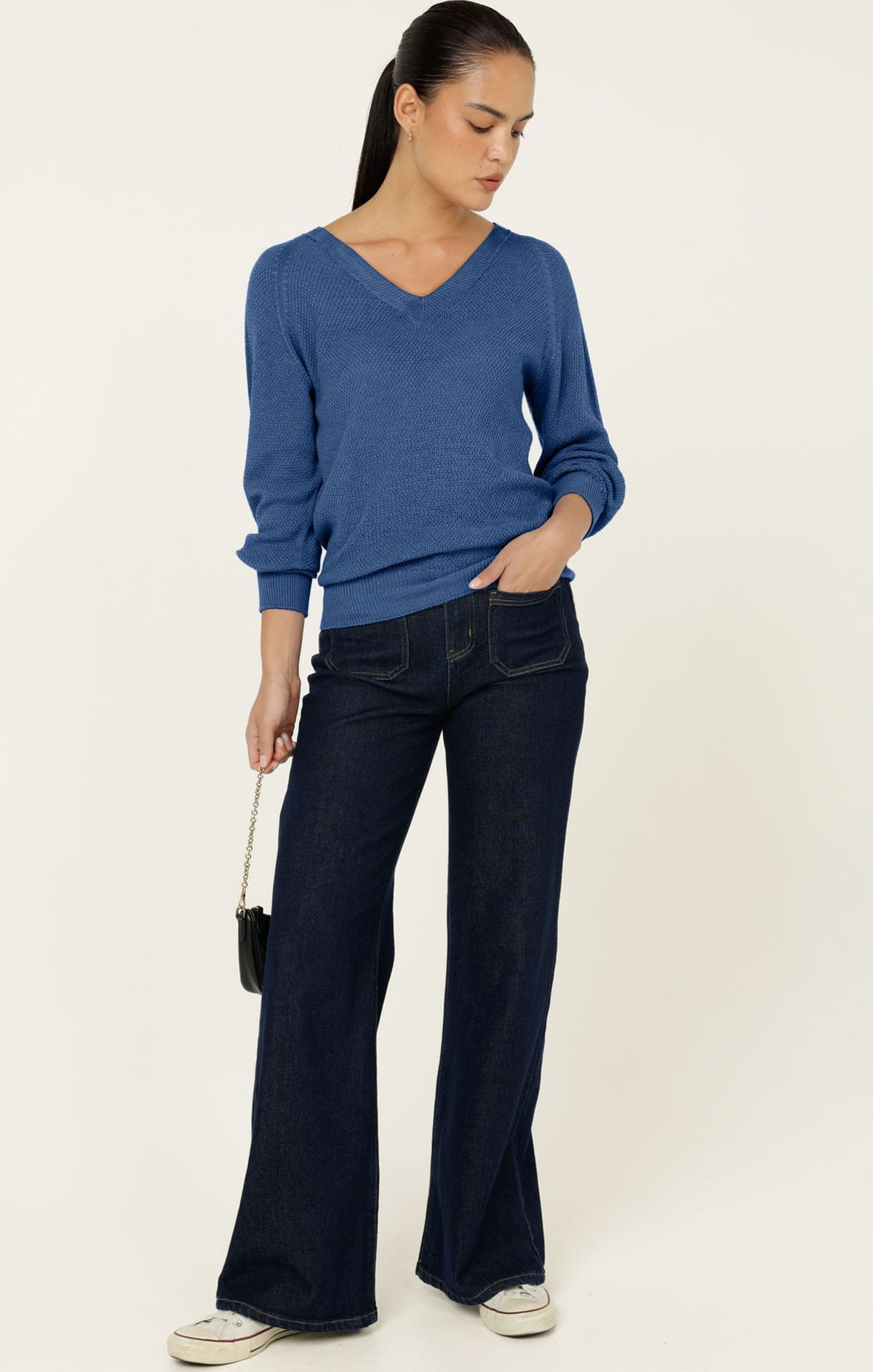 Knitwear ROSANNA KNIT TOP IN BLUEBELL
