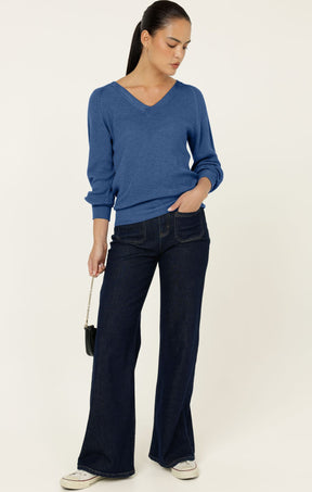 Knitwear ROSANNA KNIT TOP IN BLUEBELL