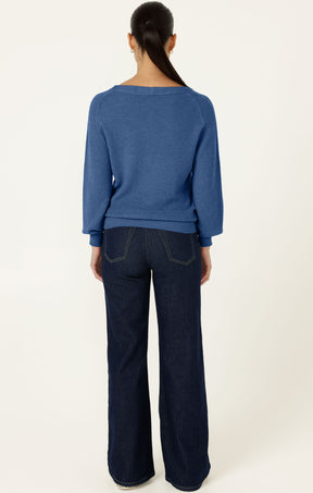 Knitwear ROSANNA KNIT TOP IN BLUEBELL