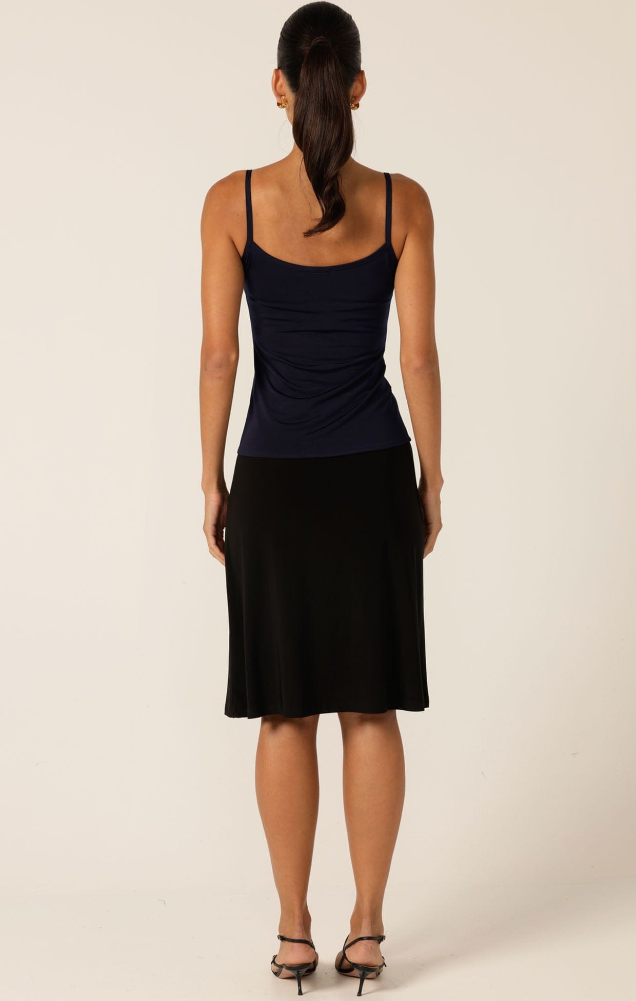 Tops Multi Occasion RUCHED GATHERED CAMI SLIP IN NAVY