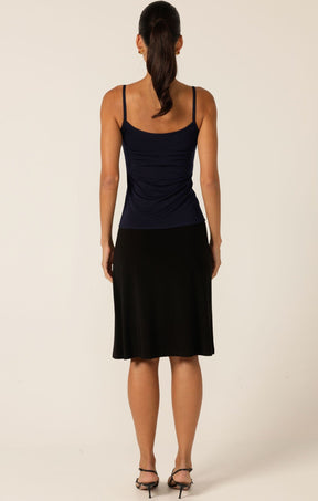 Tops Multi Occasion RUCHED GATHERED CAMI SLIP IN NAVY