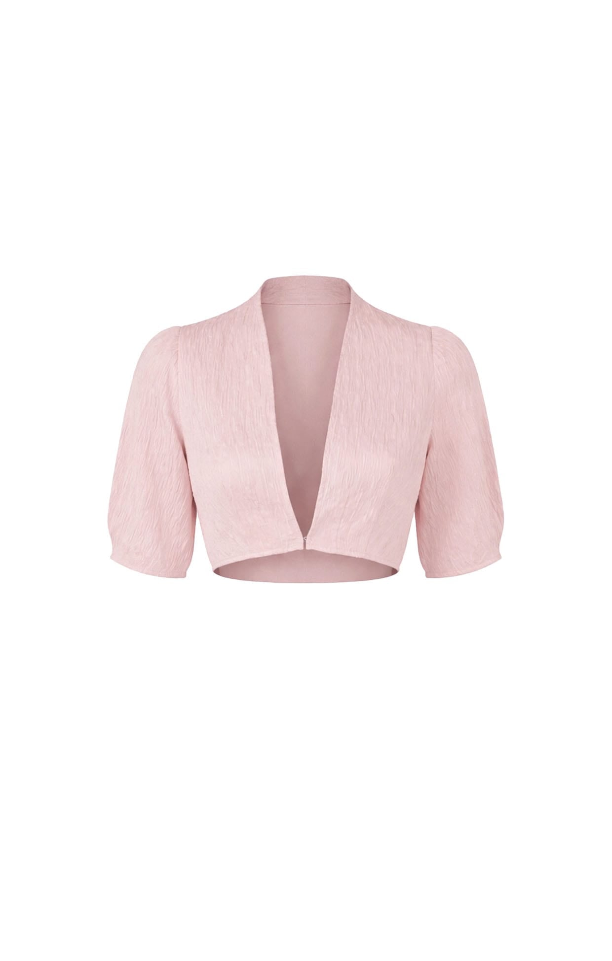 Jackets Multi Occasion TUCK SLEEVE JACKET IN PALE PINK