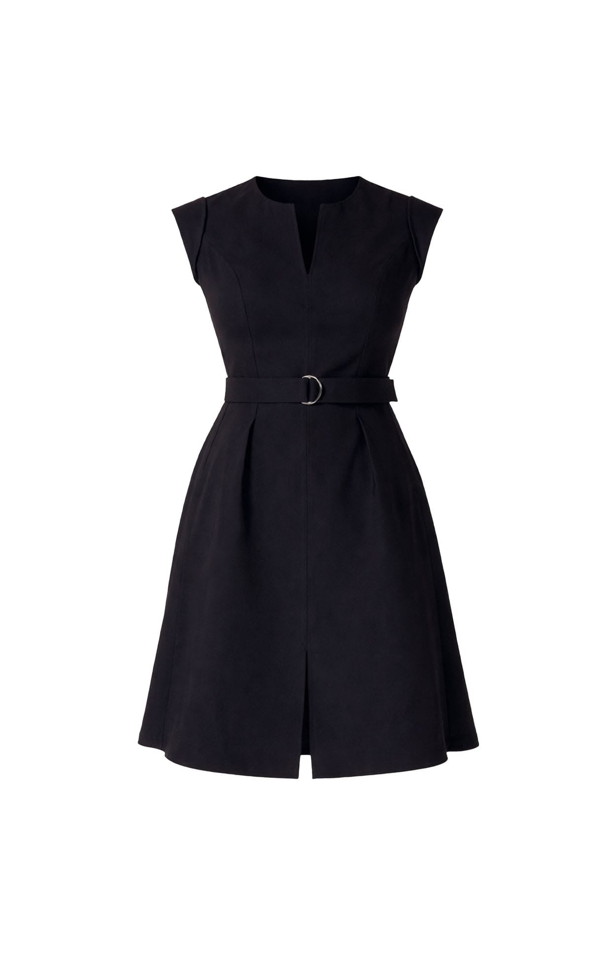 Fit and Flare Versatile Elegance Dress | Twill Stretch Fabric Dress Fit and Flare Versatile Elegance Dress | Twill Stretch Fabric Dress