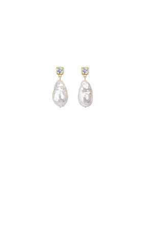 Earrings OS / PEARL SALLIE GOLD PEARL EARRINGS