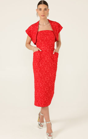 amari azalea red bolero with soshin dress Amarra 89498