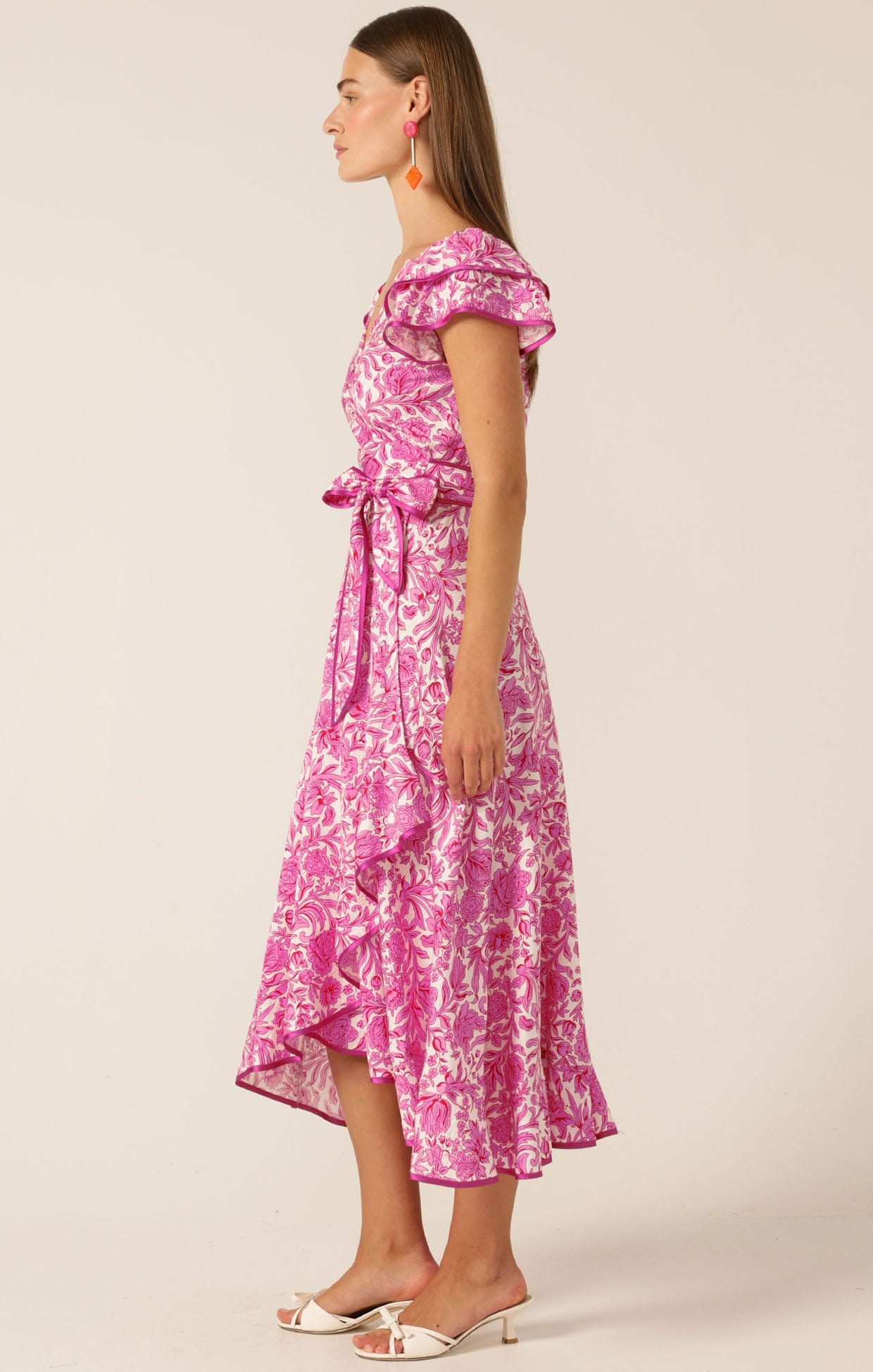 Dresses SARA RUFFLE WRAP DRESS