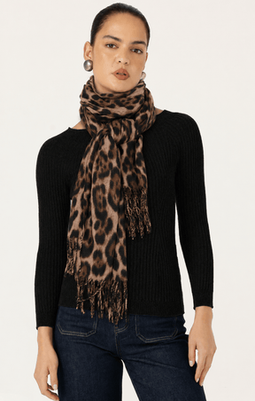 ACCESSORIES Scarves OS / CHEETAH SAVANNAH SCARF IN CHEETAH