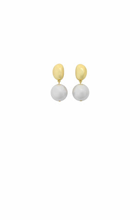 Earrings OS / GOLD SELMA PEARL EARRINGS IN GOLD