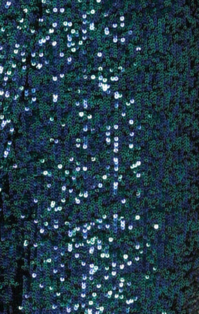 Pants Events SEQUIN PALAZZO PANT IN PEACOCK