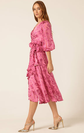 Dresses Events SHERBET BREEZE MIDI WRAP DRESS