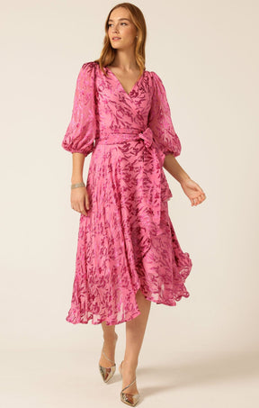 Dresses Events SHERBET BREEZE MIDI WRAP DRESS