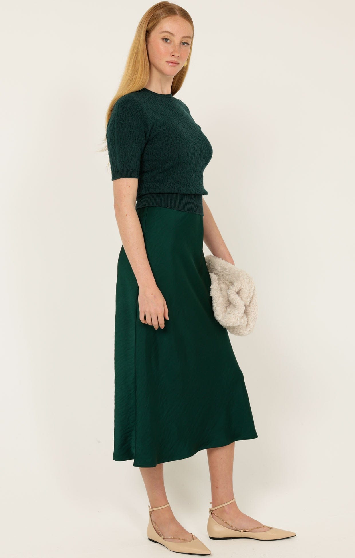 Skirts Multi Occasion LUXE BIAS MIDI SKIRT