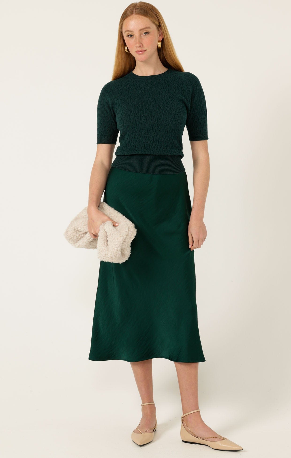 Skirts Multi Occasion LUXE BIAS MIDI SKIRT
