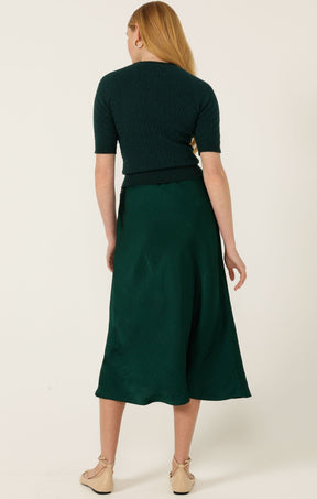 Knitwear SHORT SLEEVE GROVE KNIT TOP IN FOREST