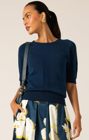 Knitwear SHORT SLEEVE RAGLAN KNIT TOP